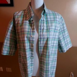 Men's Plaid XL Button Down Shirt